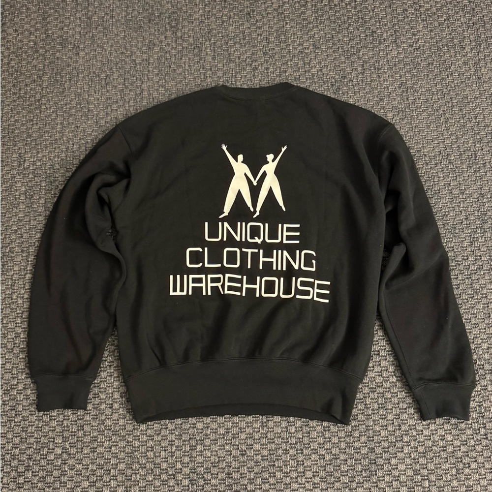 Uniqlo Retro Black Crewneck Sweater men’s S Unique Clothing Warehouse Brand New